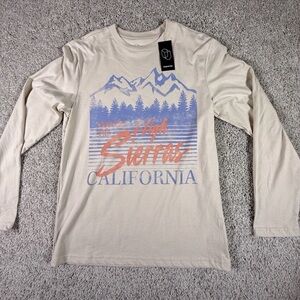 Original Use Beige California Graphic Long Sleeve Shirt